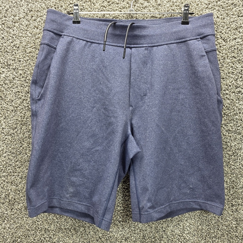 Lululemon Shorts Mens Xlarge‎ Blue Sweat Short Drawstring Gym Casual 10" Inseam